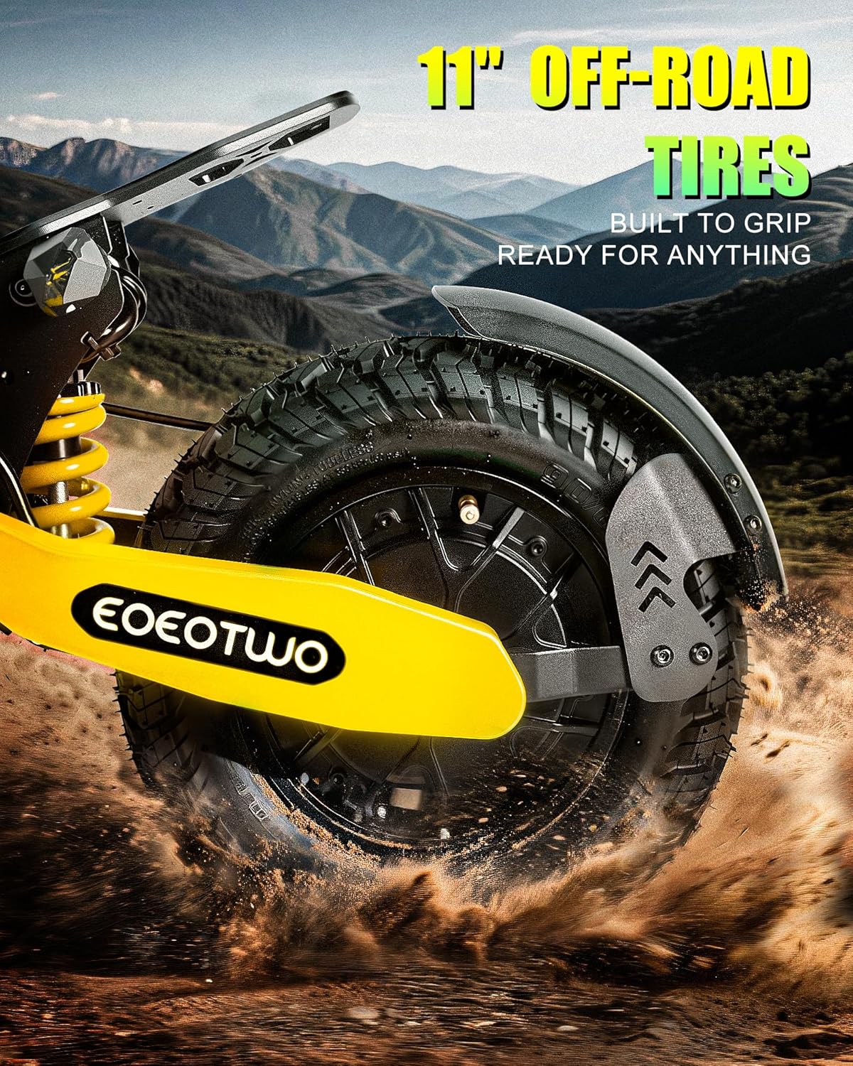 Electric Scooter for Adults,31/38 MPH 1200W/2400W Peak Motor | 11" Off-Road Tires Fast E Scooter, Up to 20/45 Miles Range, Dual Suspension, 330 lbs Max Load, Foldable