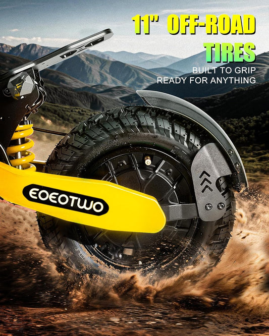 Electric Scooter for Adults,31/38 MPH 1200W/2400W Peak Motor | 11" Off-Road Tires Fast E Scooter, Up to 20/45 Miles Range, Dual Suspension, 330 lbs Max Load, Foldable