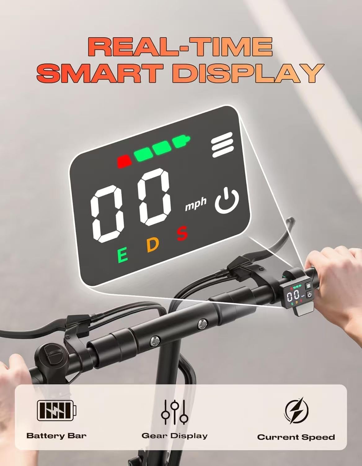 Electric Scooter for Adults with Seat, 1600W Peak Motor, 45-Mile Range, 30 Mph Fast Speed, 48V 20AH Battery, Heavy Duty 300+ lbs, Dual Disc Brake, 10" Off-Road Foldable e Scooter for Teens