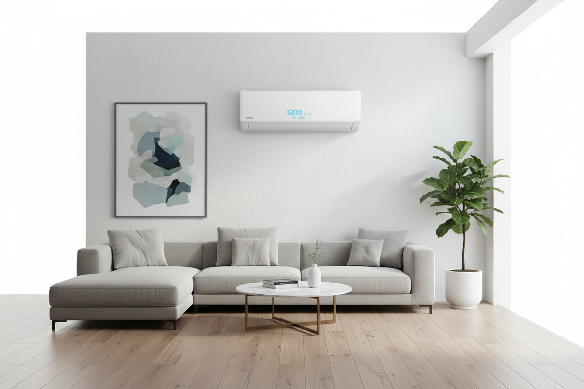 LETO Series Mini Split Air Conditioner Heat Pump White Wall Unit